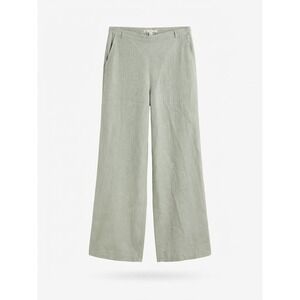 Match Point Linen Pants Xl Pull On USA Boho Green Wide Leg New Beach Resort